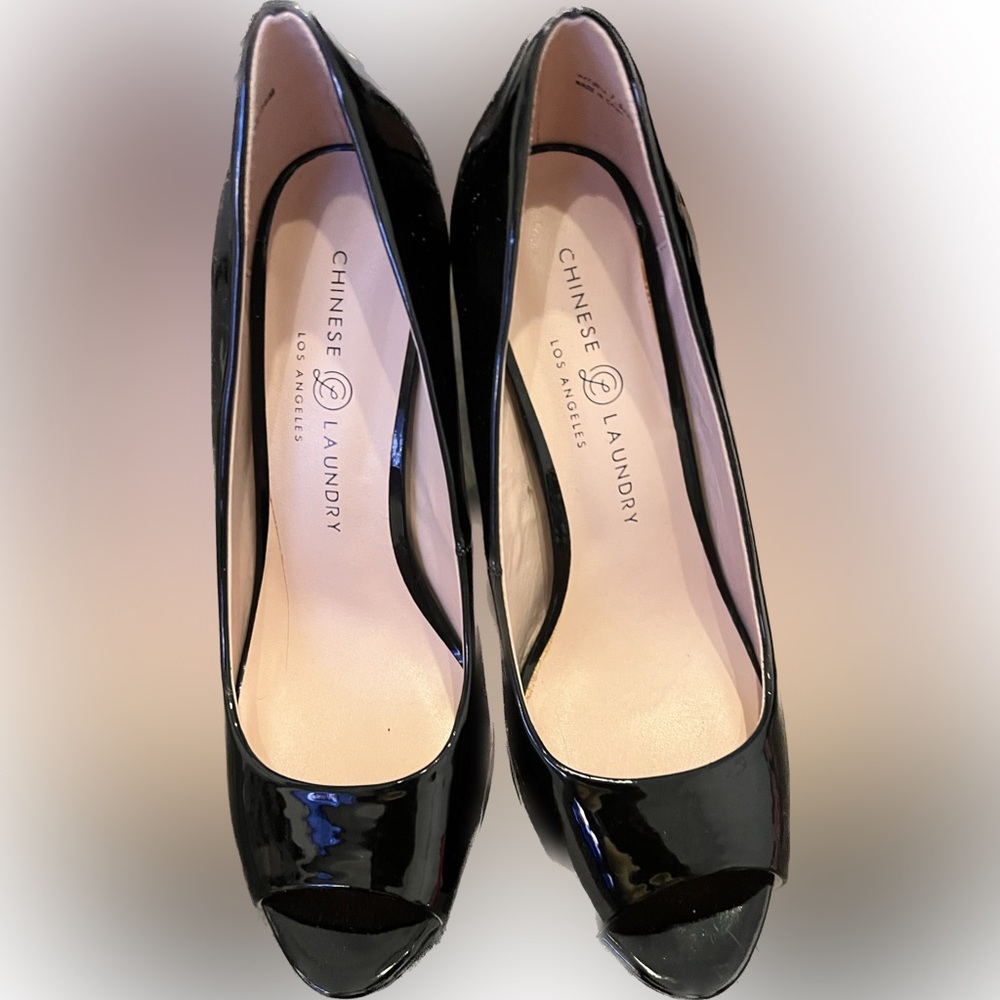 NEW Chinese Laundry platform peep-toe heel sz 7.5 - Picture 2 of 4